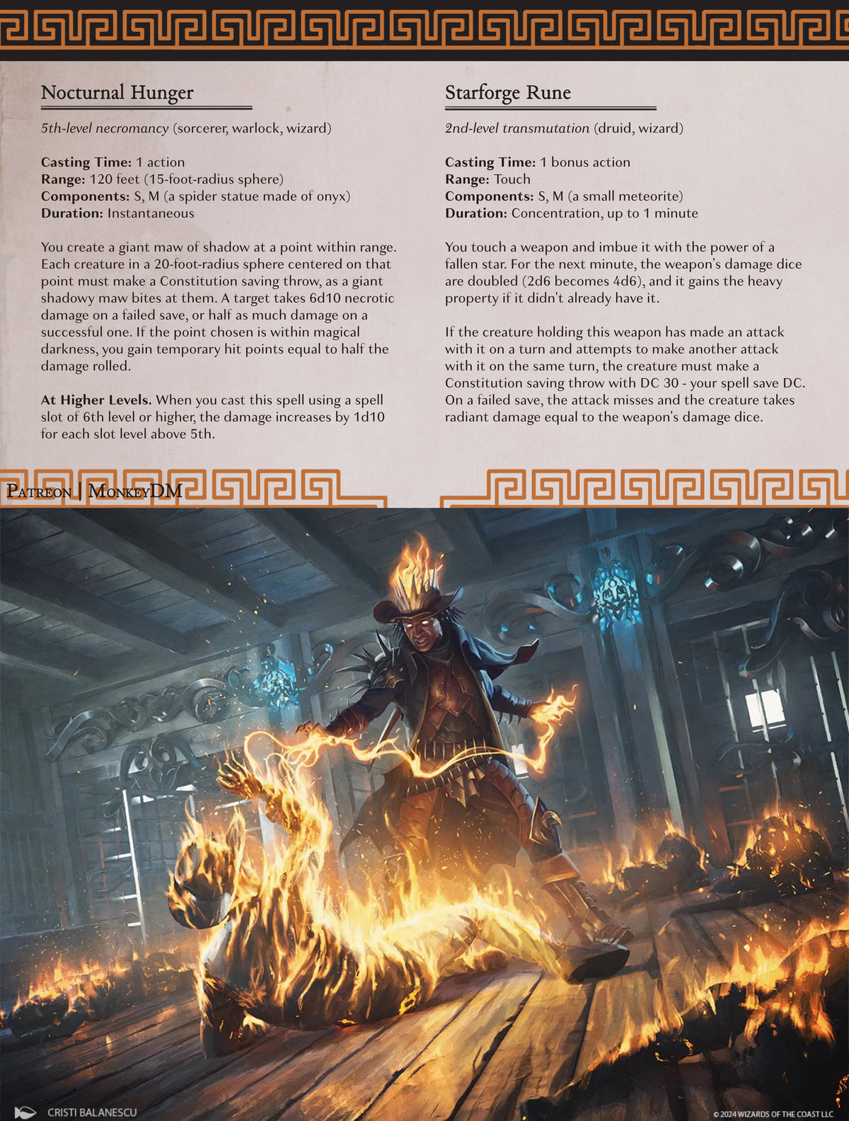 D&D 5e Spells: Nocturnal Hunger and Starforge Rune [Wrath of Olympus ...