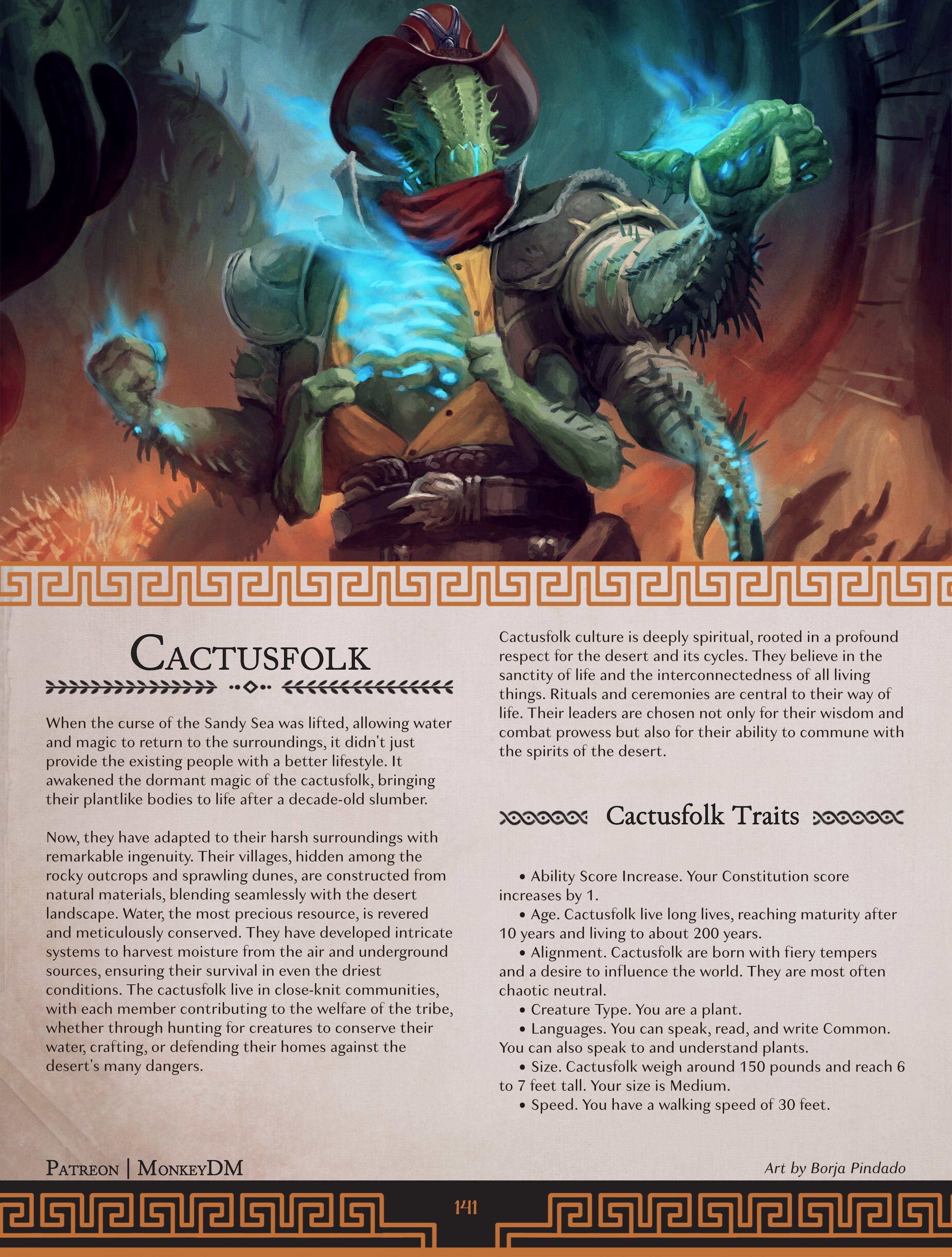D&D 5e Race: Cactusfolk - A Race Bringing Bloom to the Desert