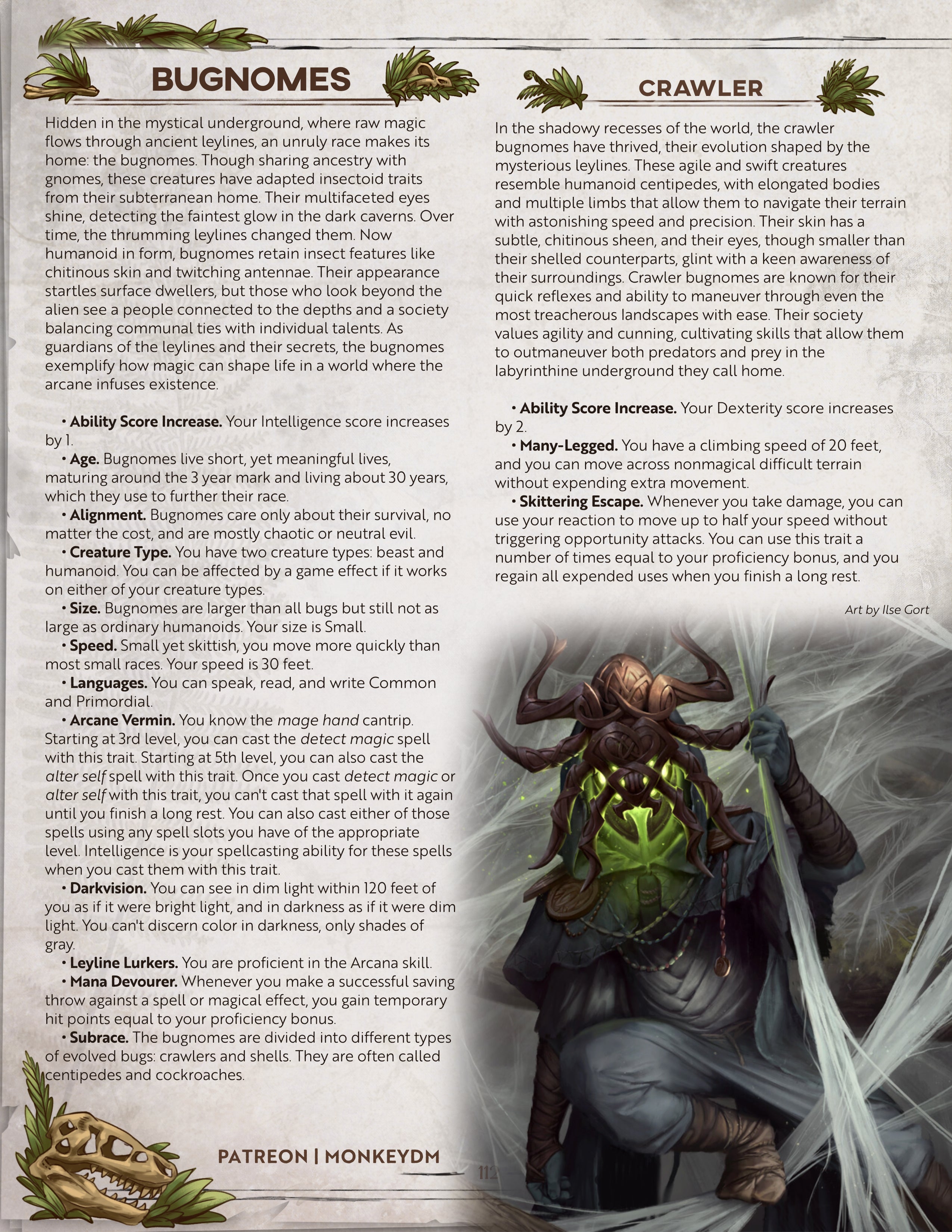 D&D 5e Race: Bugnomes - A Race of Insect-Gnome Hybrids [Echoes of Extinction]