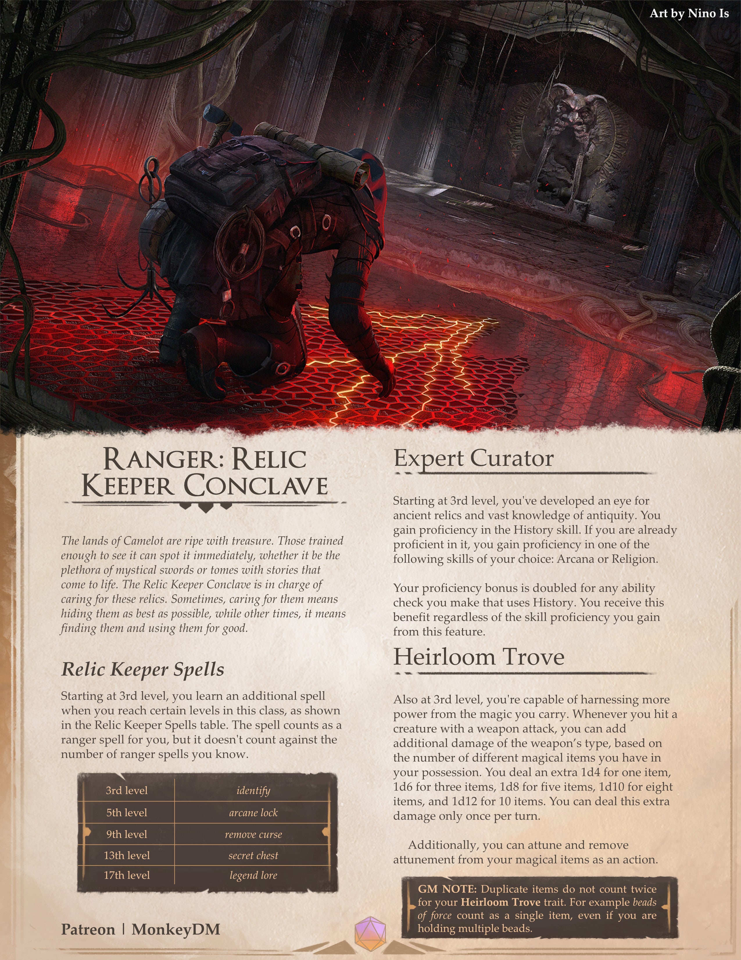 Relic Keeper Conclave: Harness the power of ancient artifacts and Forge your Destiny - D&D 5e