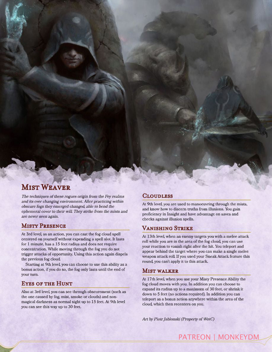 Rogue - Mist Weaver
