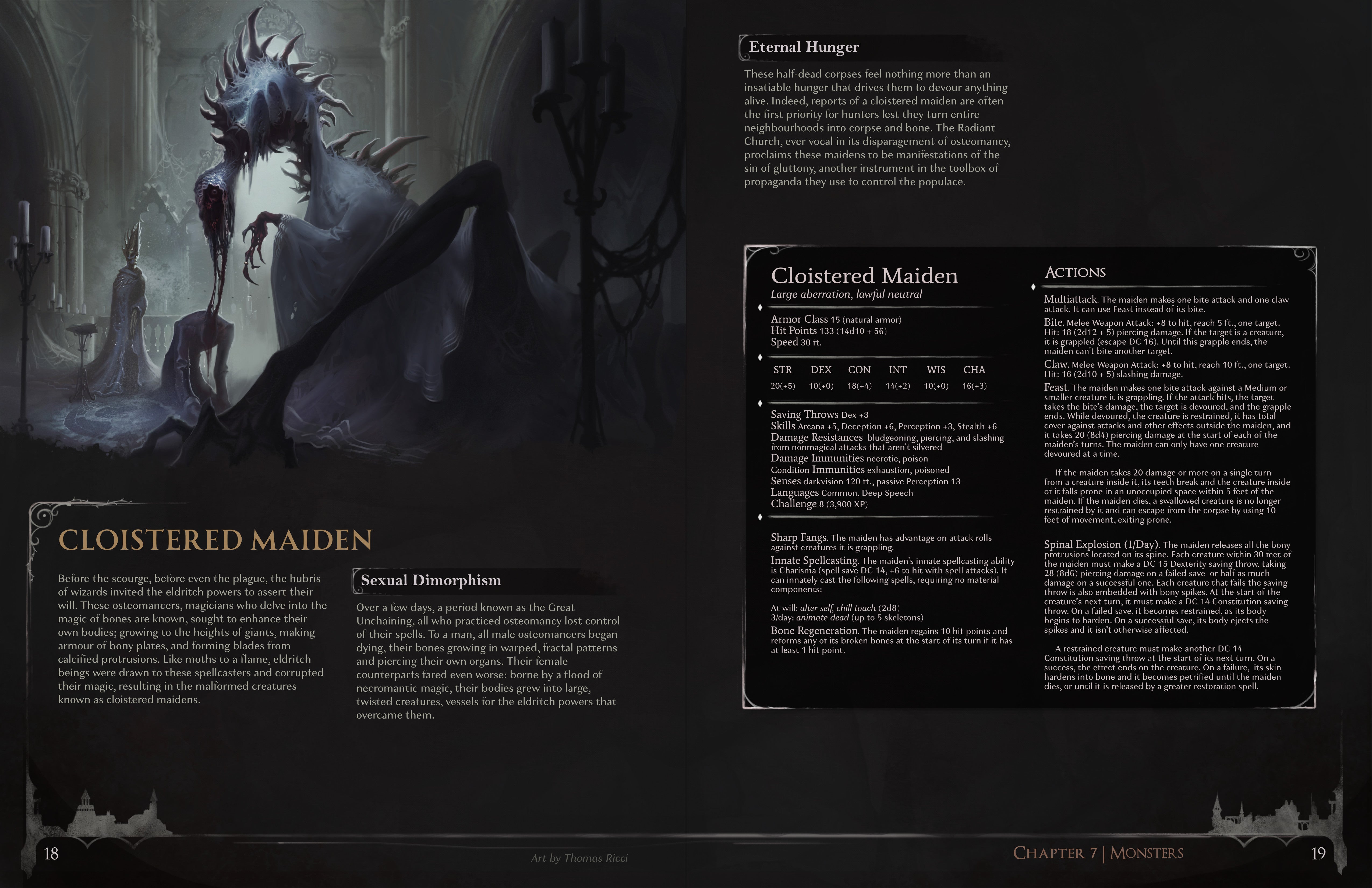 Cloistered Maiden - A Petrifying Monster Born of the Hubris of Humanity